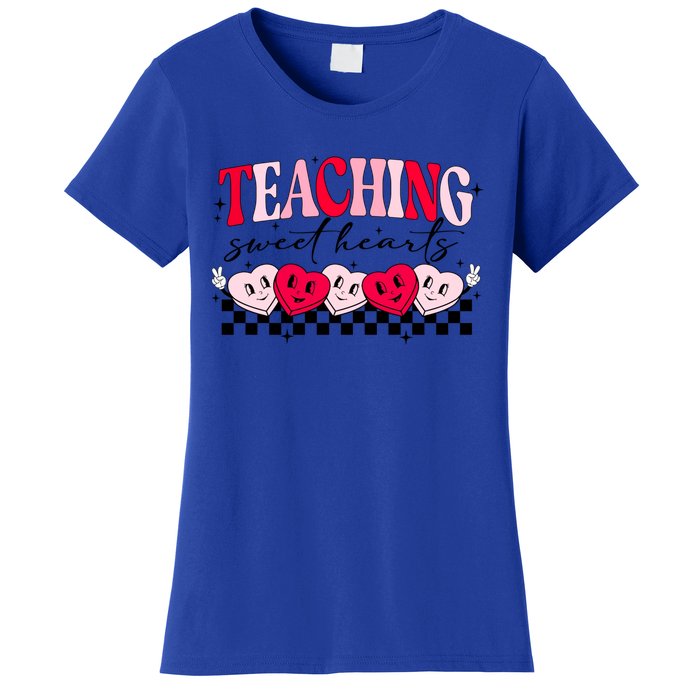 Teaching Sweethearts Valentine Day Teacher Candy Heart Gift Women's T-Shirt