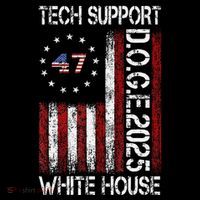 Tech Support White House Tech Support D.O.G.E Doge Full-Length Apron With Pockets