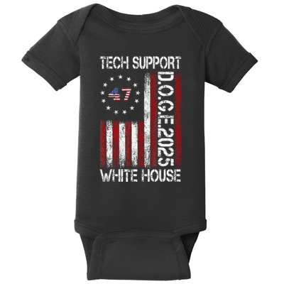 Tech Support White House Tech Support D.O.G.E Doge Baby Bodysuit