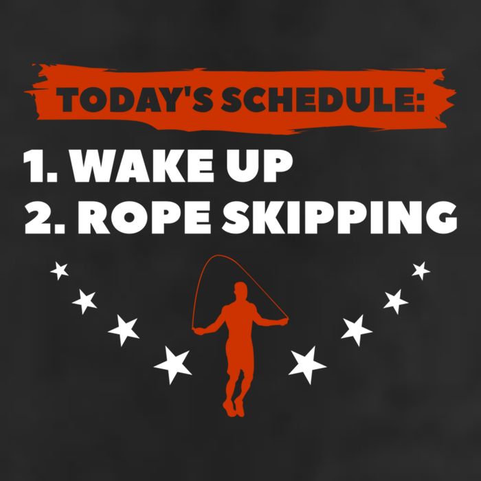 Today's Schedule Wake Up Rope Skipping Workout Exercise Cute Gift 15oz Campfire Ceramic Mug