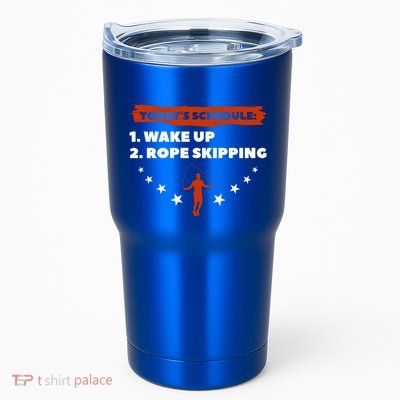 Today's Schedule Wake Up Rope Skipping Workout Exercise Cute Gift Tumbler