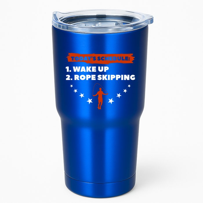 Today's Schedule Wake Up Rope Skipping Workout Exercise Cute Gift Tumbler