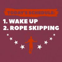 Today's Schedule Wake Up Rope Skipping Workout Exercise Cute Gift 16oz Travel Tumbler