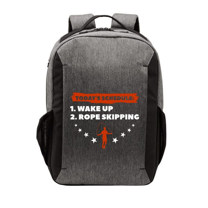 Today's Schedule Wake Up Rope Skipping Workout Exercise Cute Gift Vector Backpack