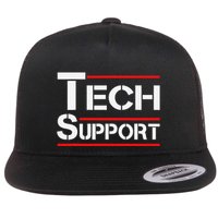 Tech Support White House Tech Support D.O.G.E Doge .Png Flat Bill Trucker Hat