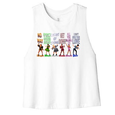 The Six Wives Of Henry Viii Six The Musical Gift Theatre Gift Women's Racerback Cropped Tank