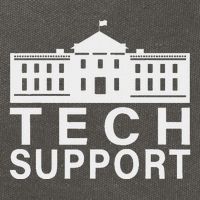 Tech Support White House Tech Support D.O.G.E Doge Cotton Canvas Backpack