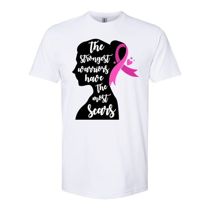 The Strongest Warriors Have The Most Scars Breast Cancer Awareness Softstyle® CVC T-Shirt