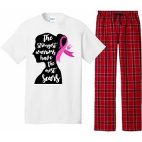 The Strongest Warriors Have The Most Scars Breast Cancer Awareness Pajama Set