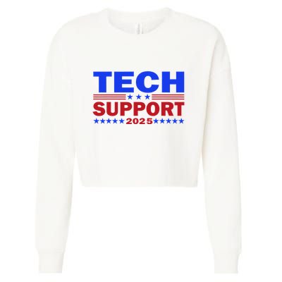 Tech Support White House Tech Cropped Pullover Crew