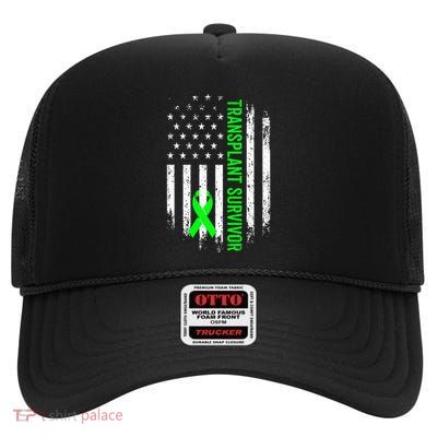 Transplant Survivor Warrior Liver Kidney Organ Recipient High Crown Mesh Back Trucker Hat