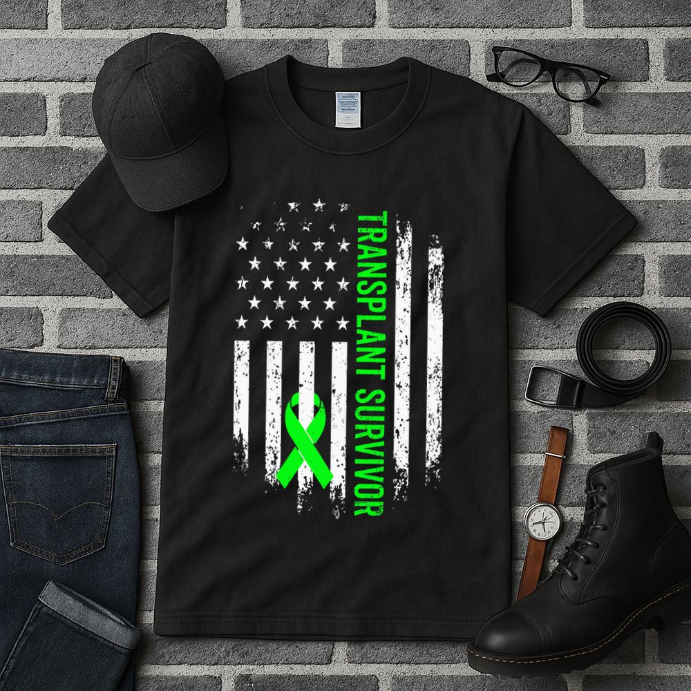Transplant Survivor Warrior Liver Kidney Organ Recipient Tall T-Shirt
