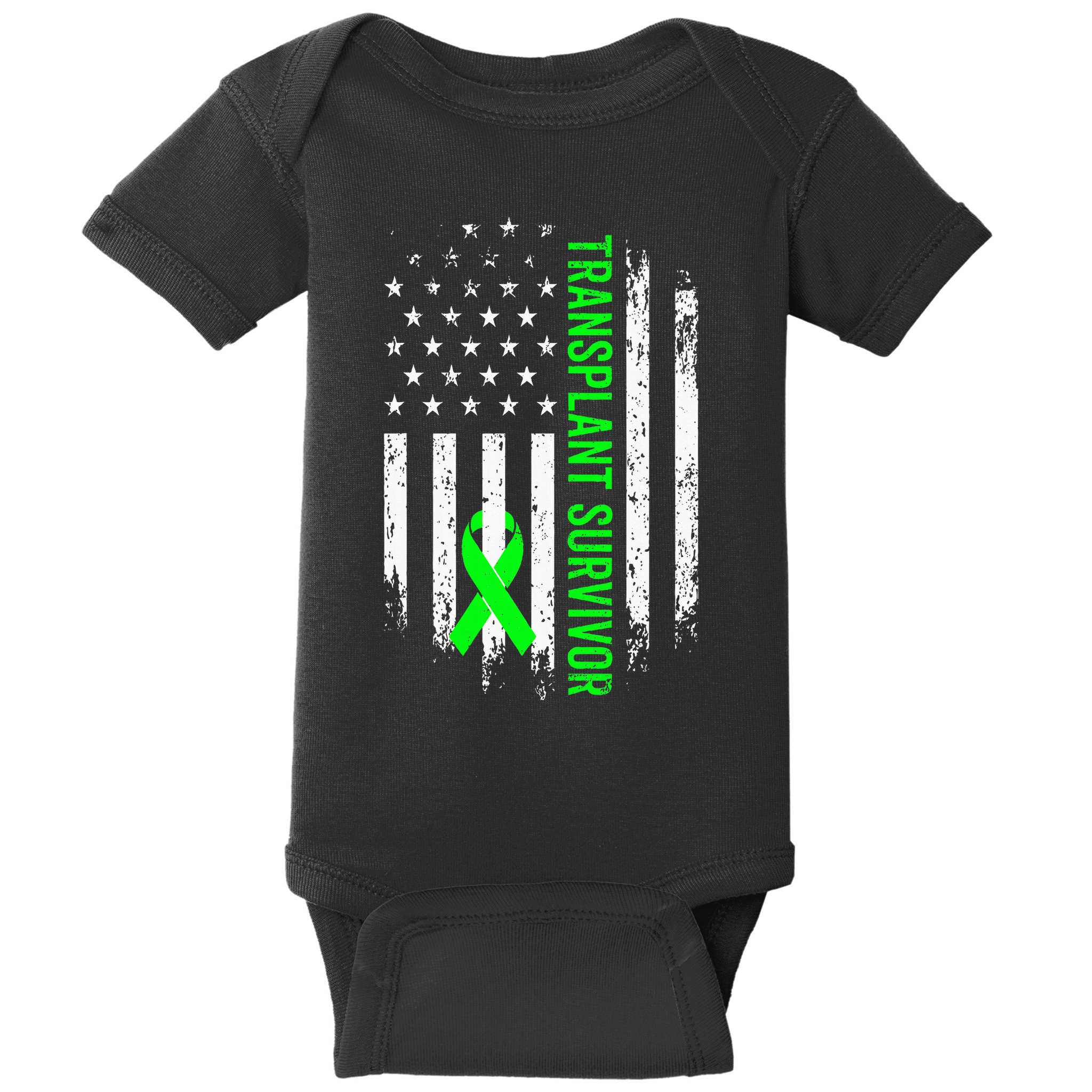 Transplant Survivor Warrior Liver Kidney Organ Recipient Baby Bodysuit