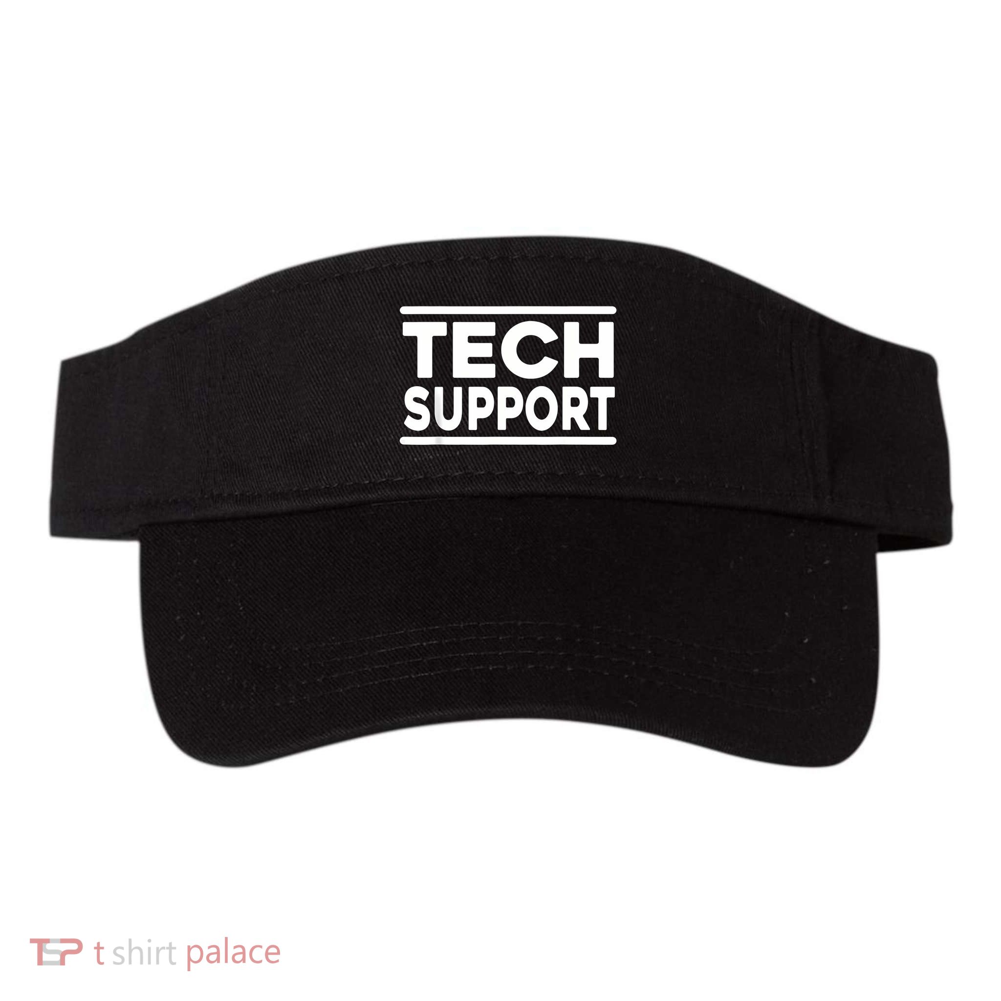 Tech Support Women Tech Support Funny Valucap Bio-Washed Visor