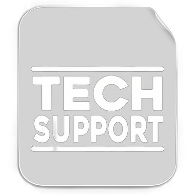 Tech Support Women Tech Support Funny Permanent Decal Sticker