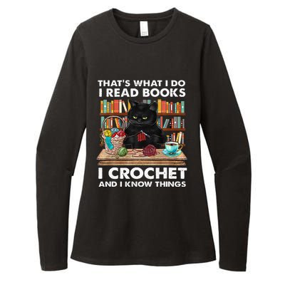 That S What I Do I Read Books Crochet And I Know Things Cat Womens CVC Long Sleeve Shirt