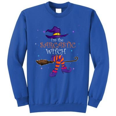 The Sarcastic Witch Funny Gift Halloween Matching Group Costume Gift Sweatshirt