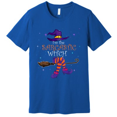 The Sarcastic Witch Funny Gift Halloween Matching Group Costume Gift Premium T-Shirt