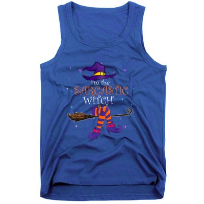 The Sarcastic Witch Funny Gift Halloween Matching Group Costume Gift Tank Top