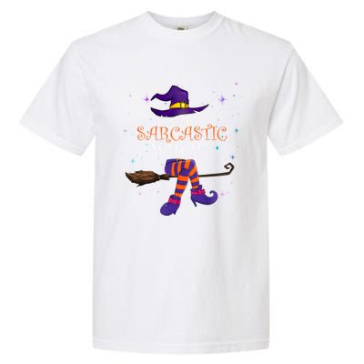 The Sarcastic Witch Funny Gift Halloween Matching Group Costume Gift Garment-Dyed Heavyweight T-Shirt