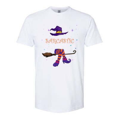 The Sarcastic Witch Funny Gift Halloween Matching Group Costume Gift Softstyle CVC T-Shirt