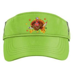 Thanksgiving Scrub Wo Turkey Nurse Holiday Nursing Adult Drive Performance Visor