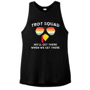 Trot Squad We'll Get There When We Get There Ladies PosiCharge Tri-Blend Wicking Tank