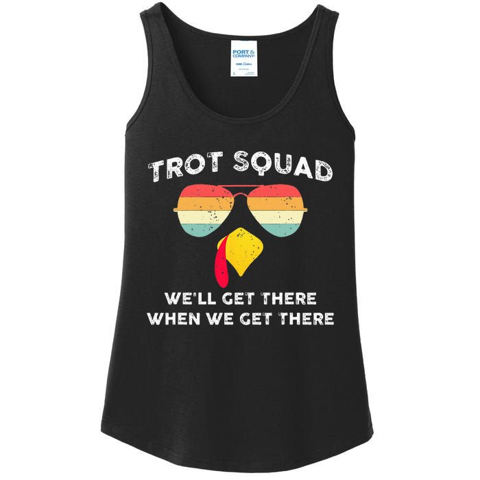 Trot Squad We'll Get There When We Get There Ladies Essential Tank