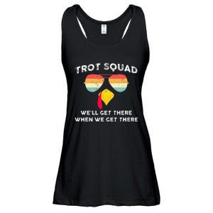 Trot Squad We'll Get There When We Get There Ladies Essential Flowy Tank