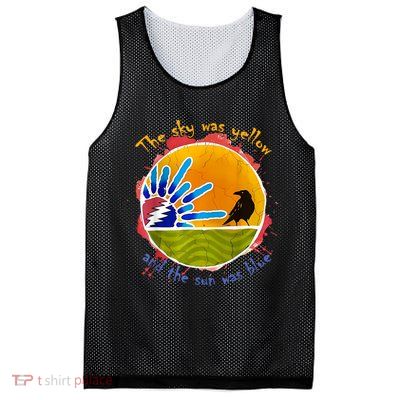 The Sky Was Yellow And The Sun Was Blue Mesh Reversible Basketball Jersey Tank
