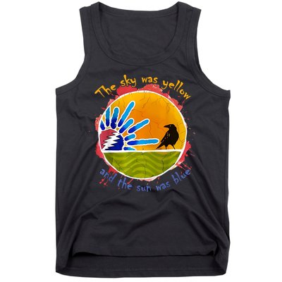 The Sky Was Yellow And The Sun Was Blue Tank Top