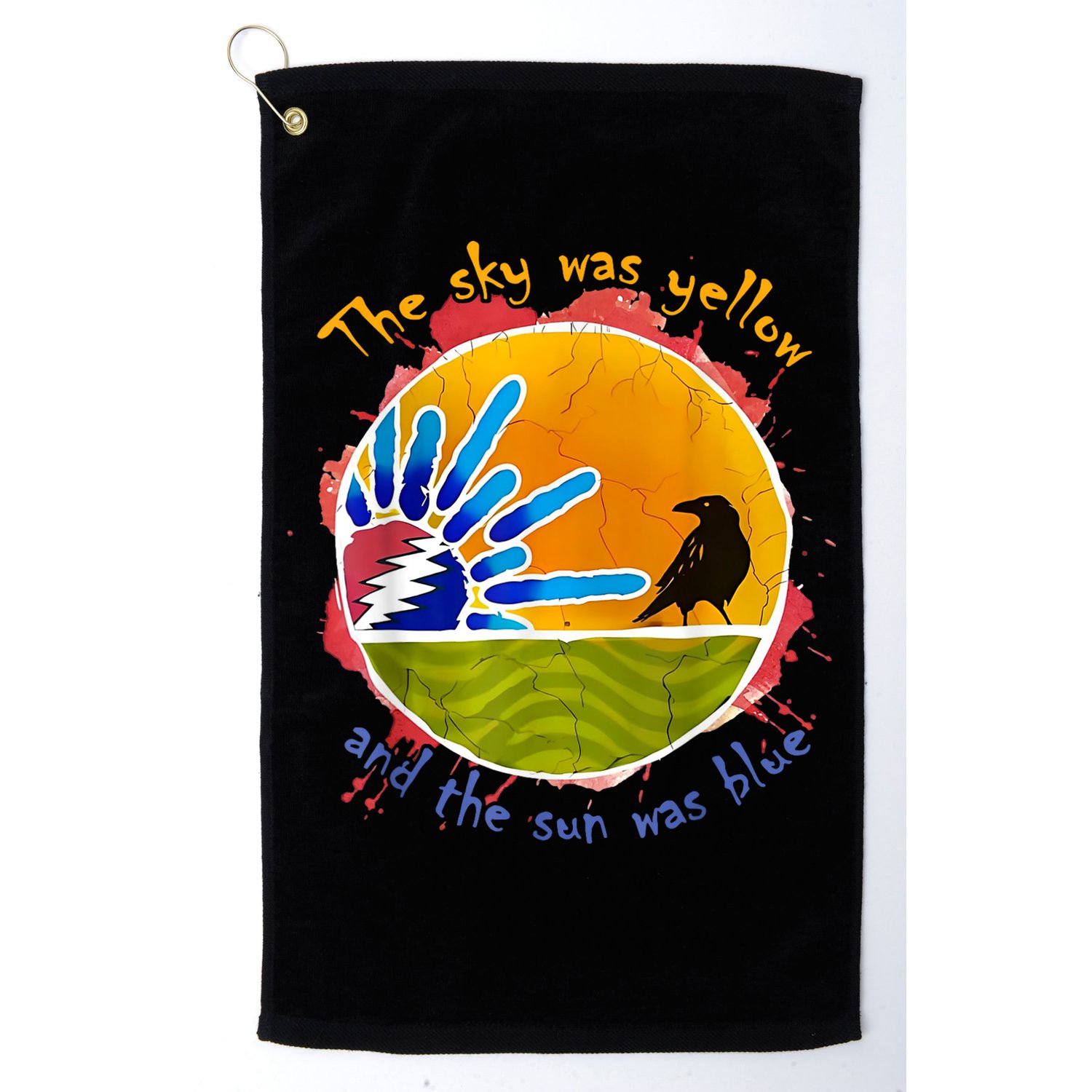 The Sky Was Yellow And The Sun Was Blue Golf Towel