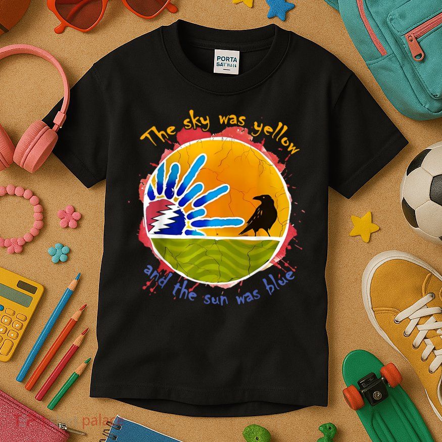 The Sky Was Yellow And The Sun Was Blue Kids T-Shirt