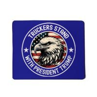 Truckers Stand With Trump Funny Gift Mousepad