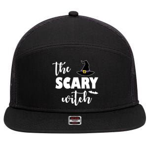 The Scary Witch 7 Panel Mesh Trucker Snapback Hat