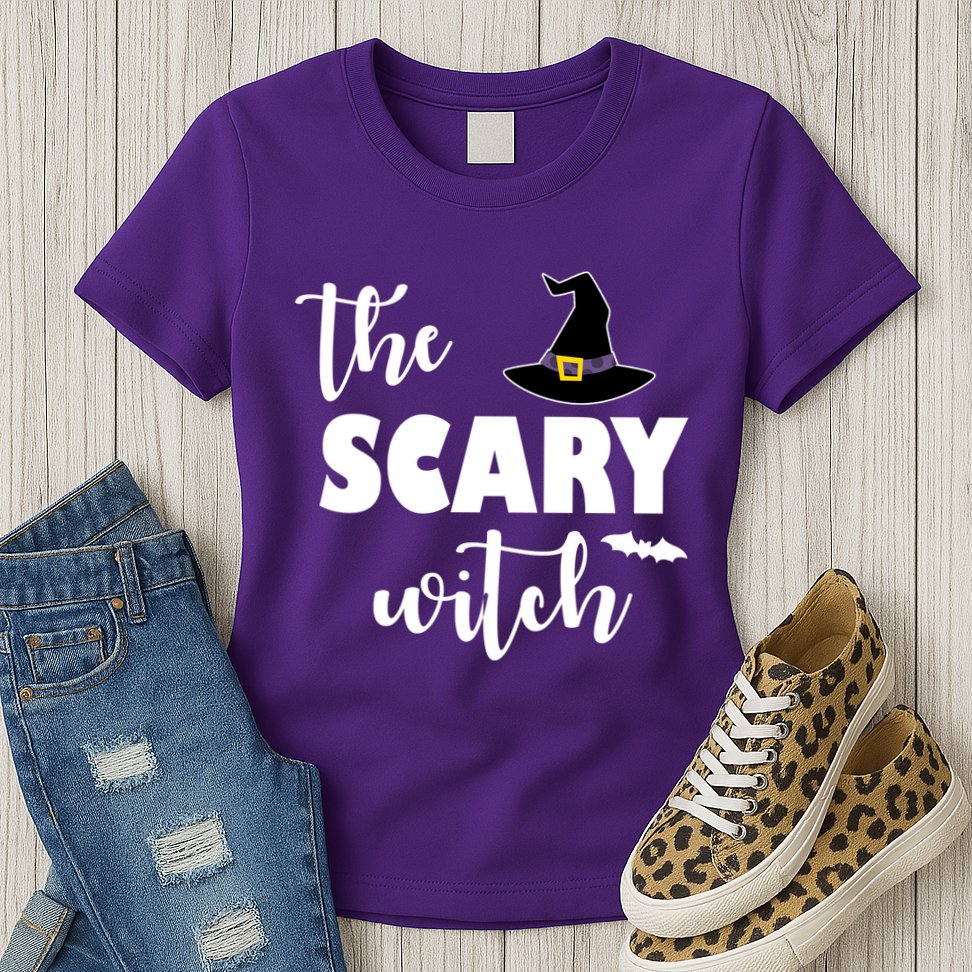 The Scary Witch Womens T-Shirt