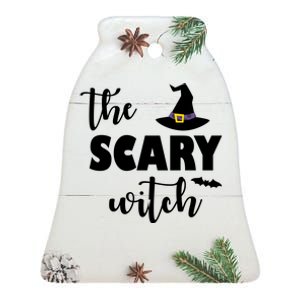 The Scary Witch Ceramic Bell Ornament