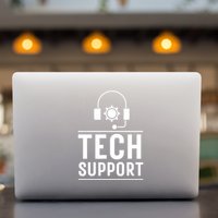 Tech Support White House Tech Support D.O.G.E Doge Permanent Decal Sticker