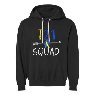 T21 Squad World Down Syndrome Day Garment-Dyed Fleece Hoodie