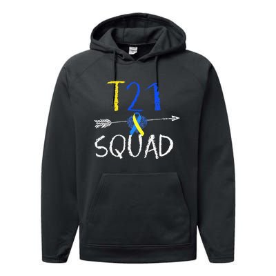 T21 Squad World Down Syndrome Day Performance Fleece Hoodie