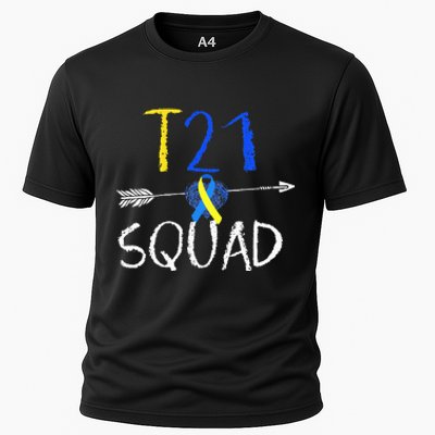 T21 Squad World Down Syndrome Day Cooling Performance Crew T-Shirt