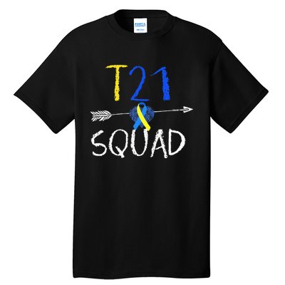 T21 Squad World Down Syndrome Day Tall T-Shirt