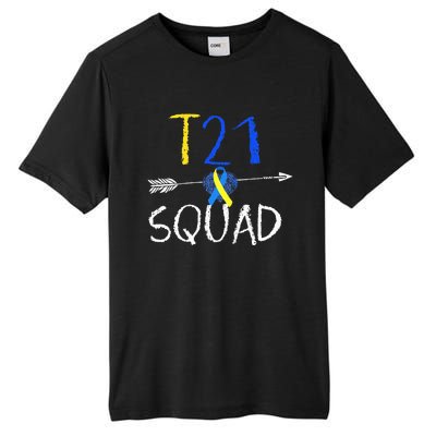 T21 Squad World Down Syndrome Day Tall Fusion ChromaSoft Performance T-Shirt