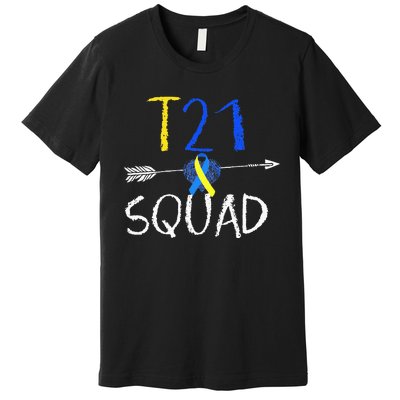 T21 Squad World Down Syndrome Day Premium T-Shirt