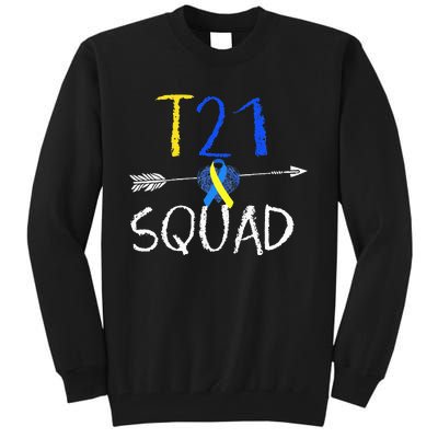 T21 Squad World Down Syndrome Day Tall Sweatshirt