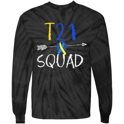 T21 Squad World Down Syndrome Day Tie-Dye Long Sleeve Shirt