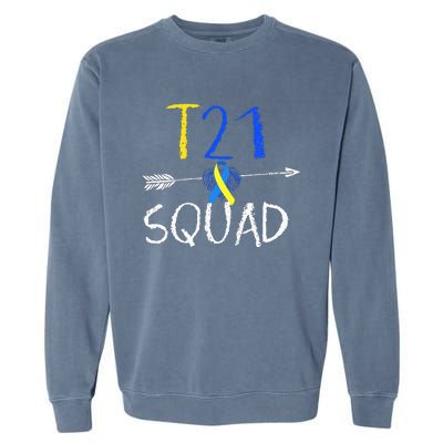 T21 Squad World Down Syndrome Day Garment-Dyed Sweatshirt