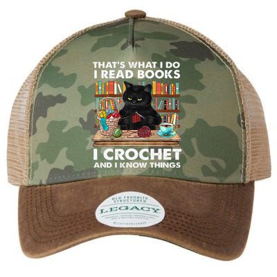 That S What I Do I Read Books Crochet And I Know Things Cat Legacy Tie Dye Trucker Hat