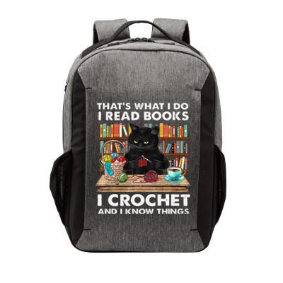 That S What I Do I Read Books Crochet And I Know Things Cat Vector Backpack