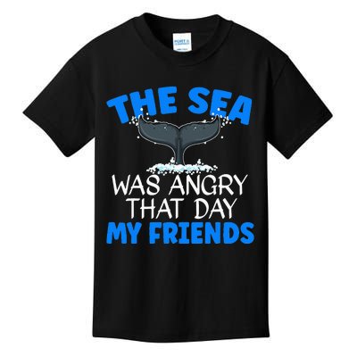 The Sea Was Angry That Day My Friend for a Marine Biologist Kids T-Shirt